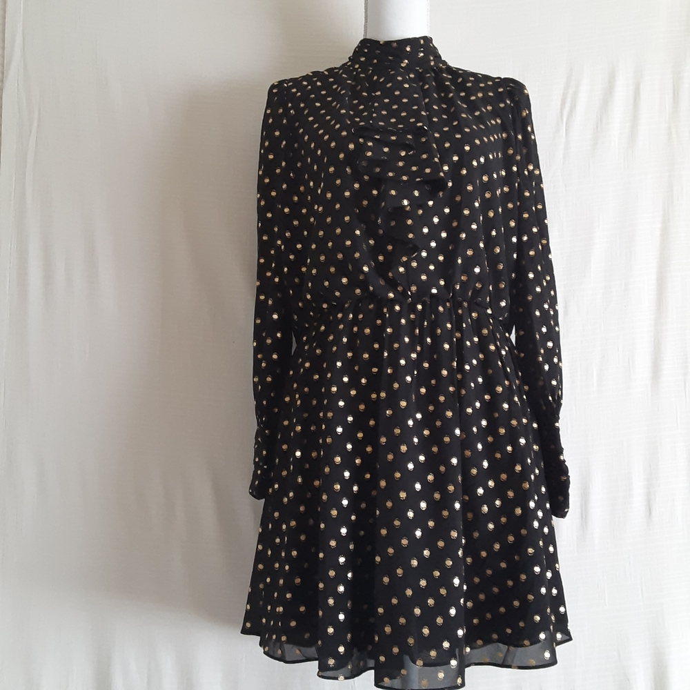 Adrianna Papell Size 8P polka dot dress